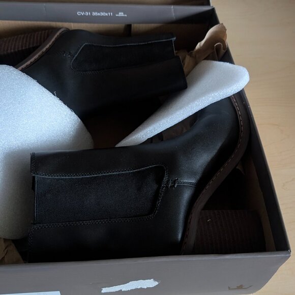 New Leather Women’s Chelsea Boots Black - Picture 6 of 6